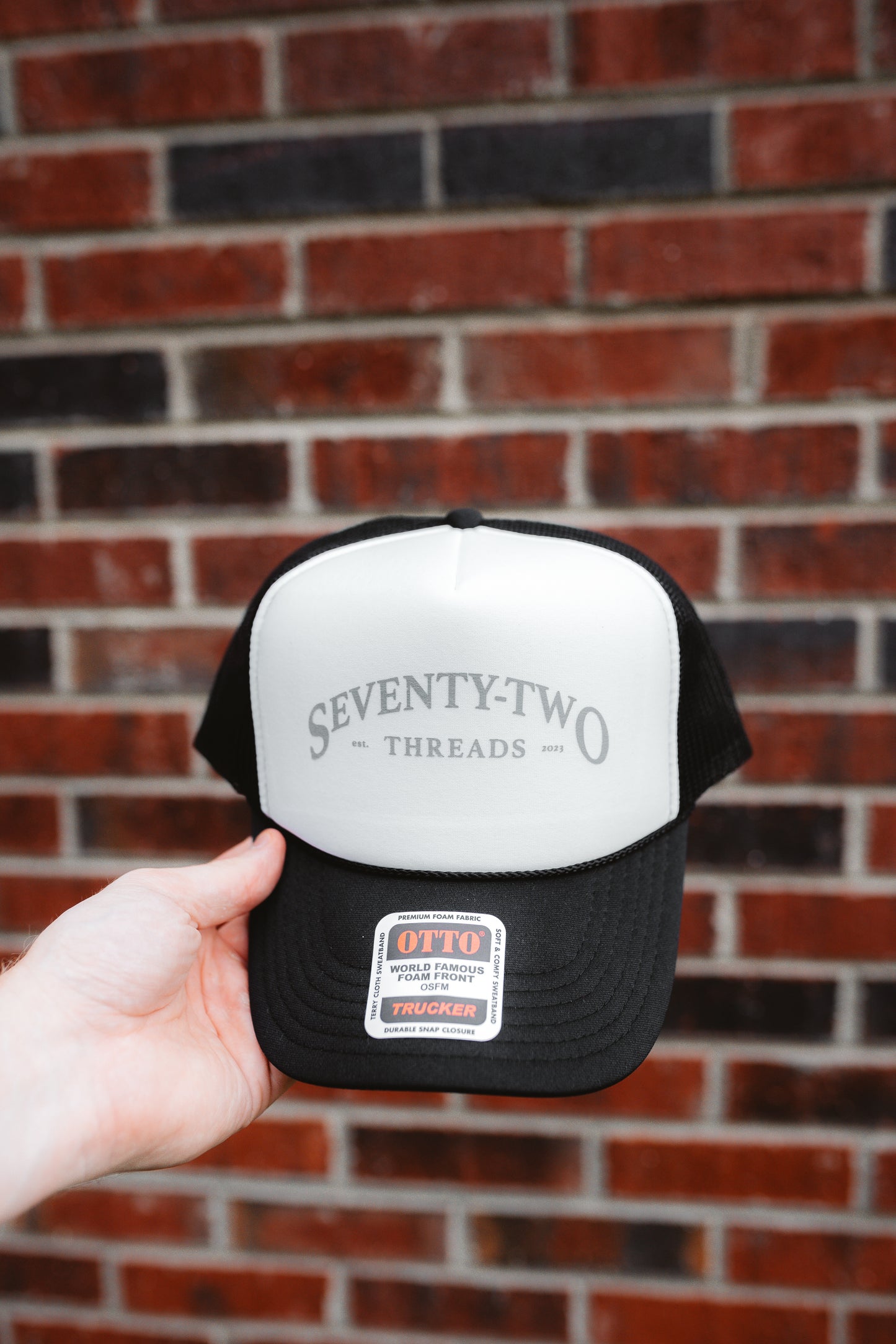 ‘Seventy-Two Threads’ Black Foam Trucker Hat