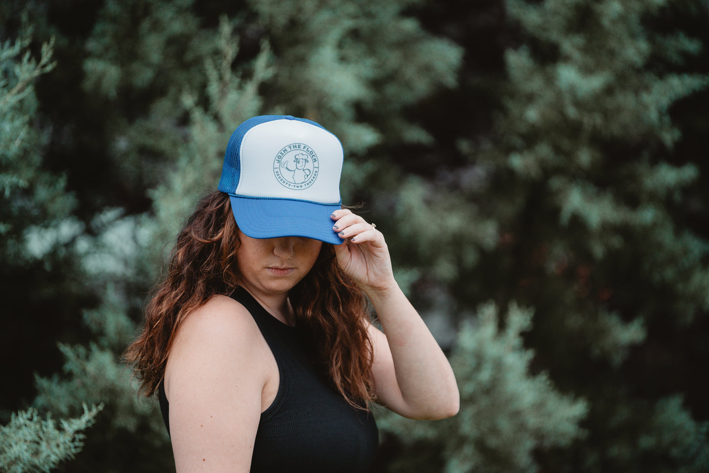 ‘Join The Flock’ Blue Foam Trucker Hat
